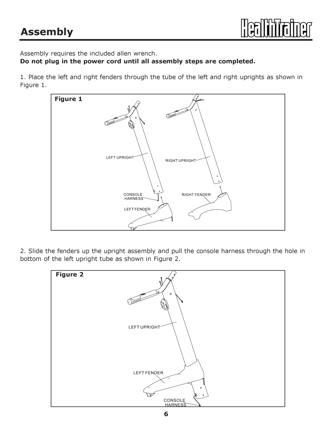 Keys Fitness HT-ELITE owner manual Assembly requires the included allen wrench 