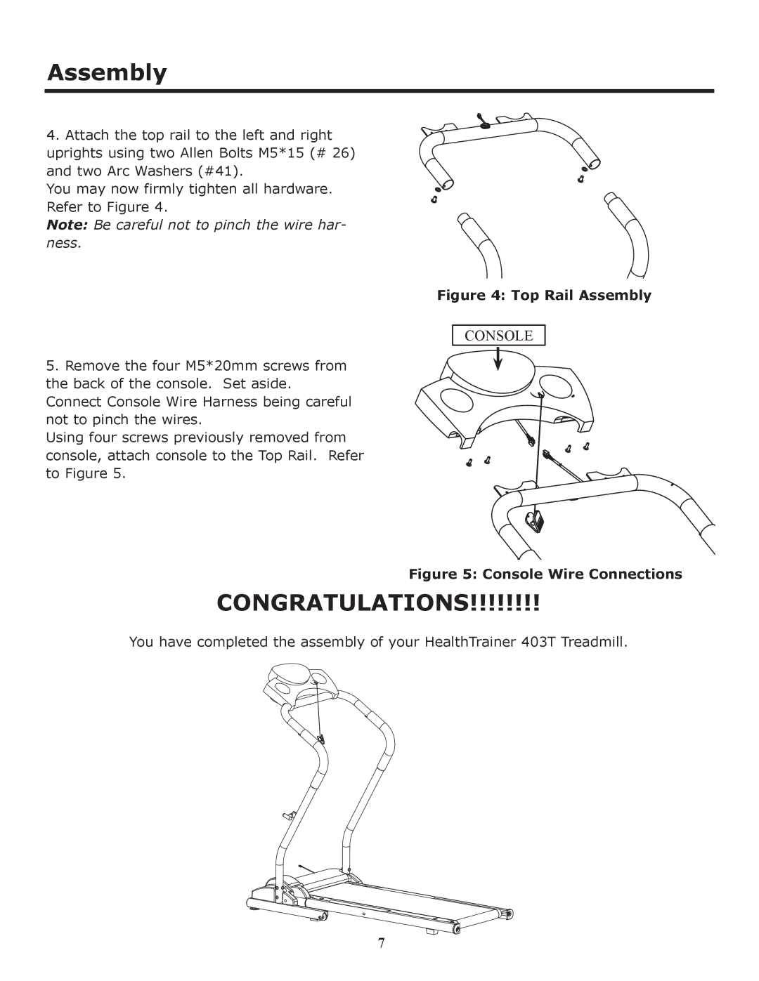 Keys Fitness HT403T owner manual Congratulations 