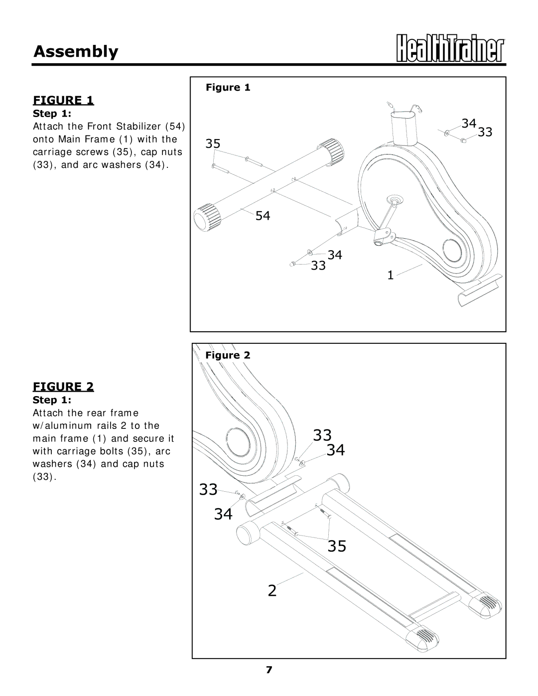 Keys Fitness HT440EL owner manual 3433 3334 