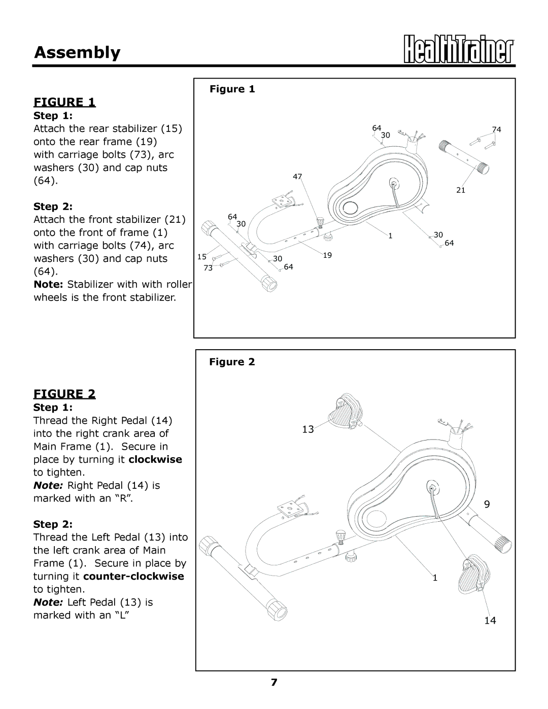 Keys Fitness HT440R owner manual Step 