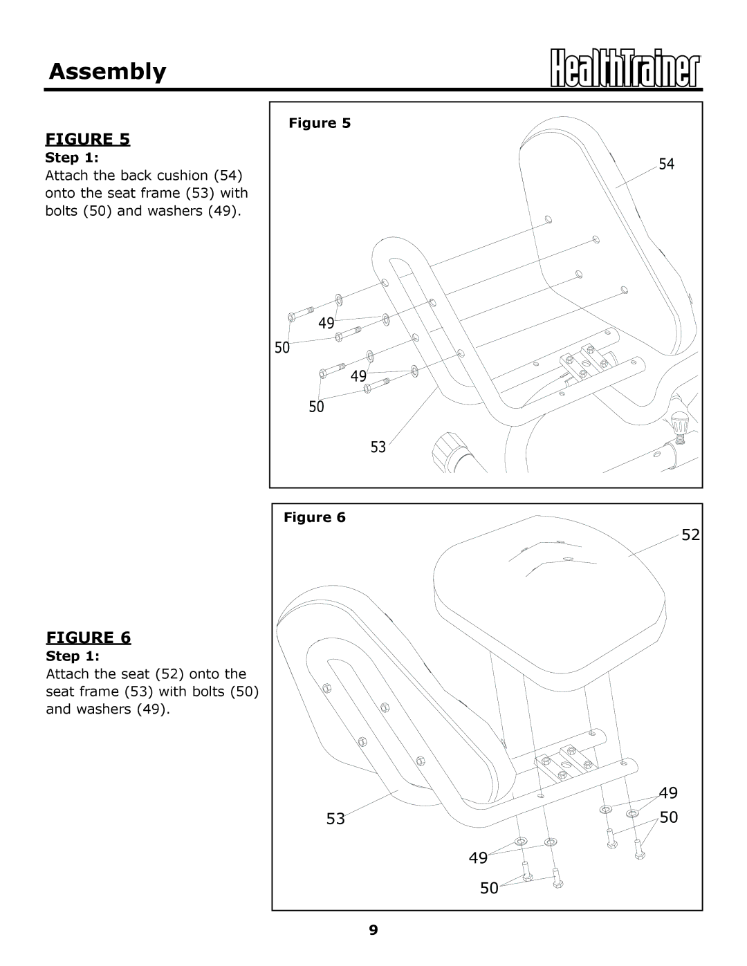 Keys Fitness HT440R owner manual Assembly 