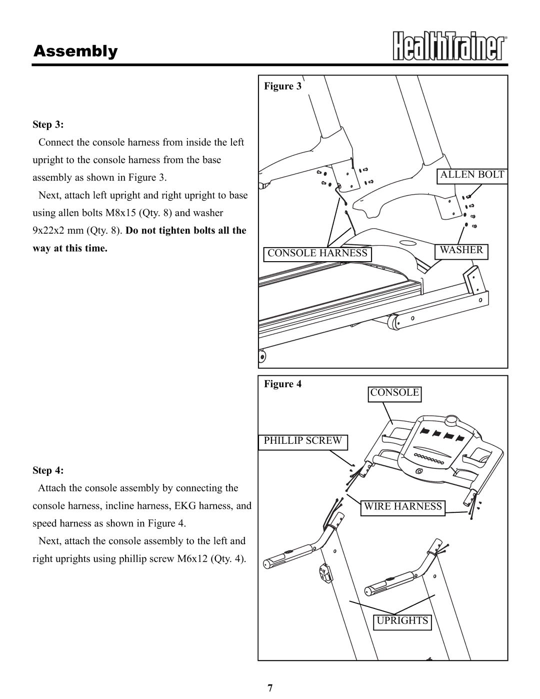 Keys Fitness HT65T.1-CE owner manual Way at this time 