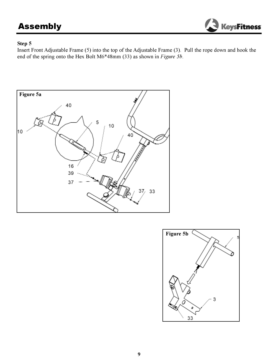 Keys Fitness IT-2 owner manual Assembly 