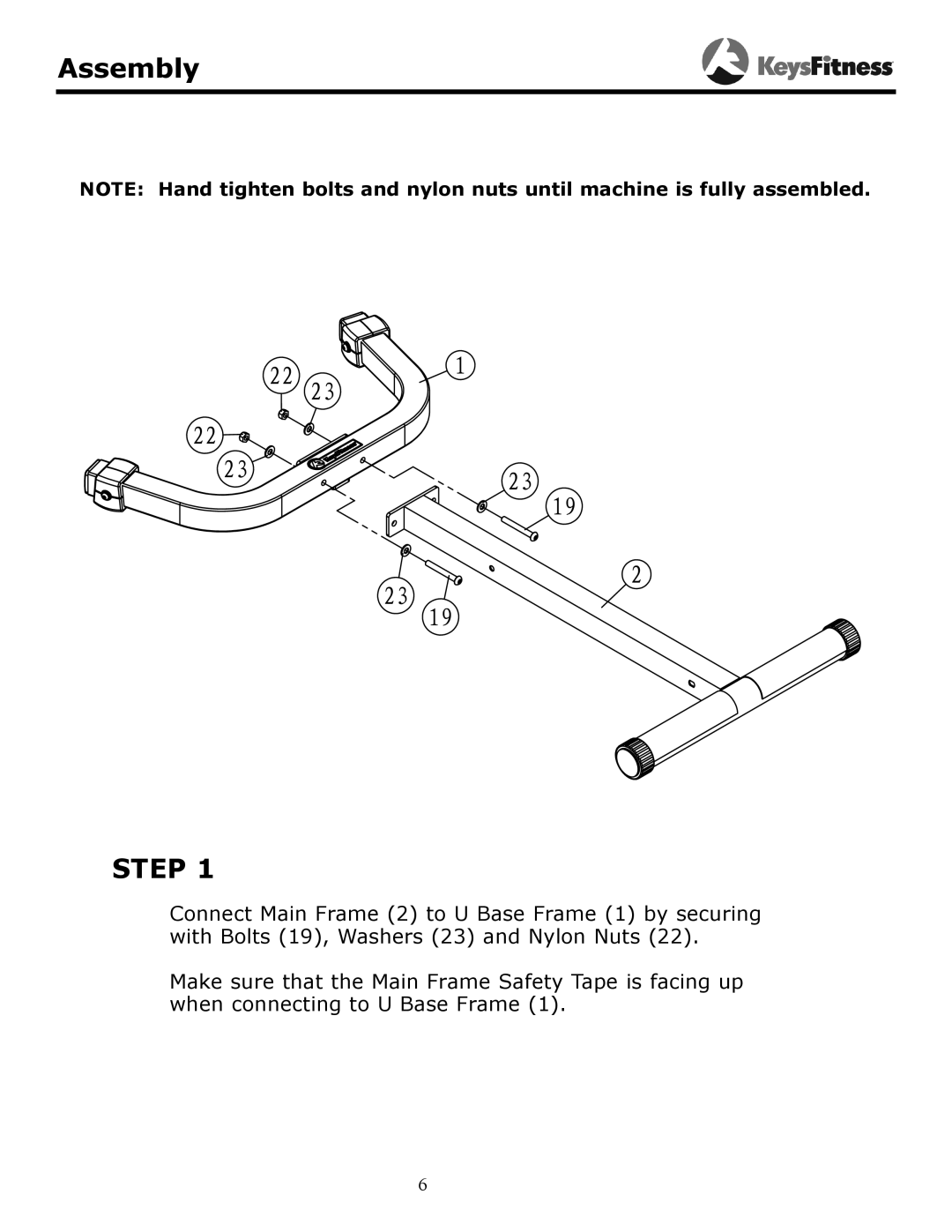 Keys Fitness KF-45 owner manual Step 