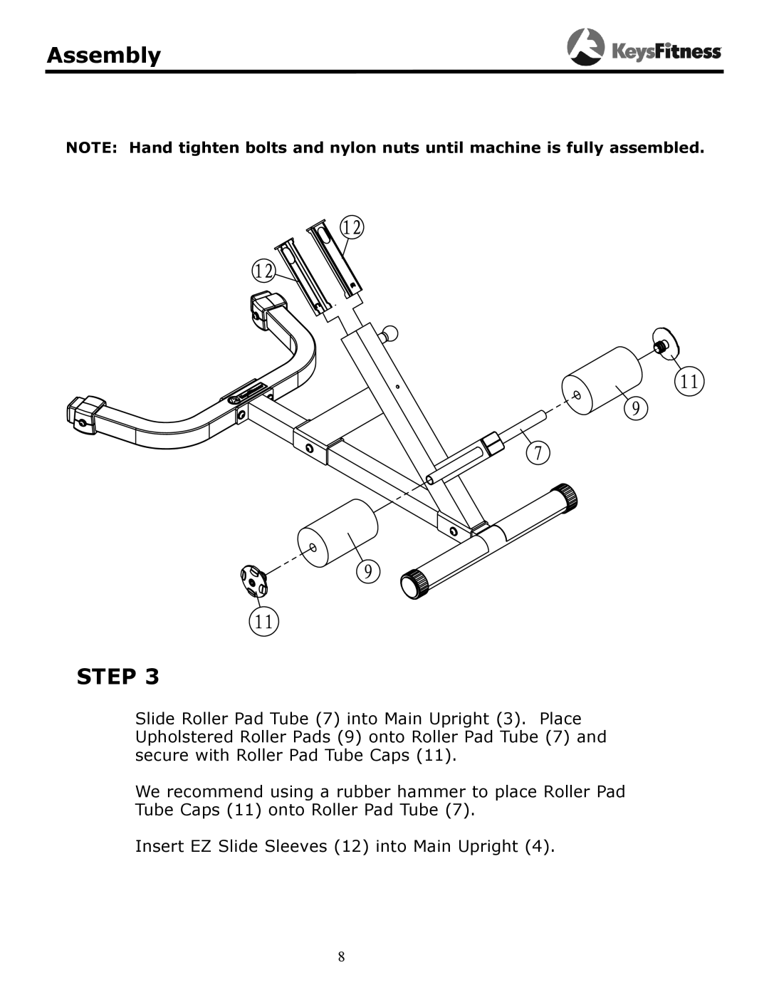 Keys Fitness KF-45 owner manual Step 