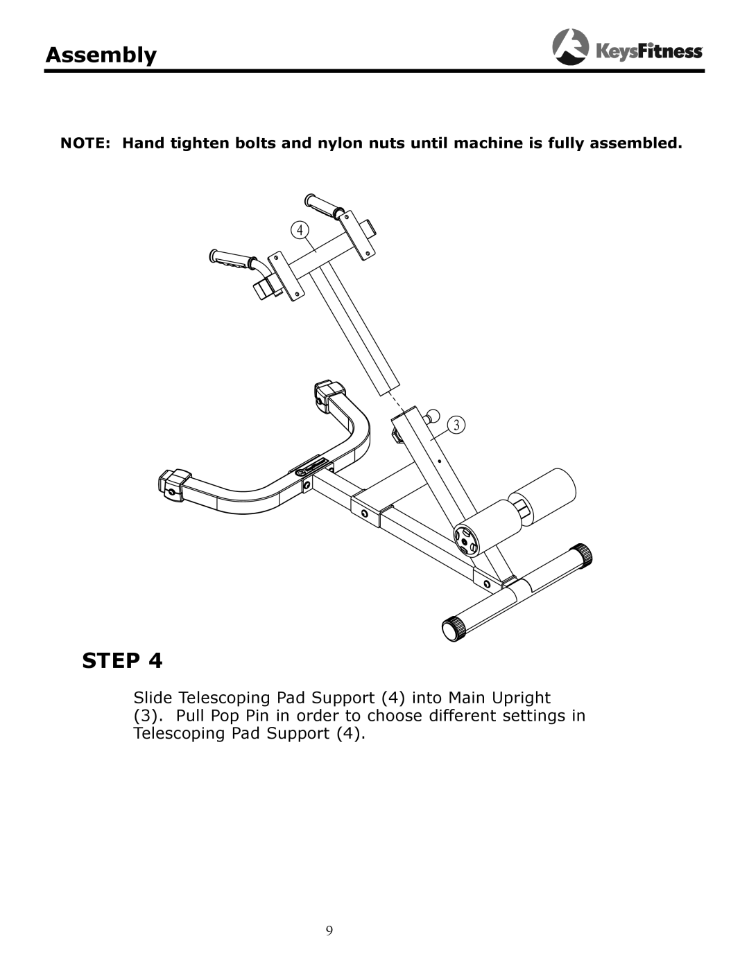 Keys Fitness KF-45 owner manual Step 