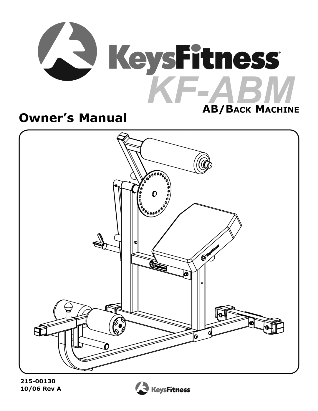 Keys Fitness KF-ABM owner manual Kf-Abm 