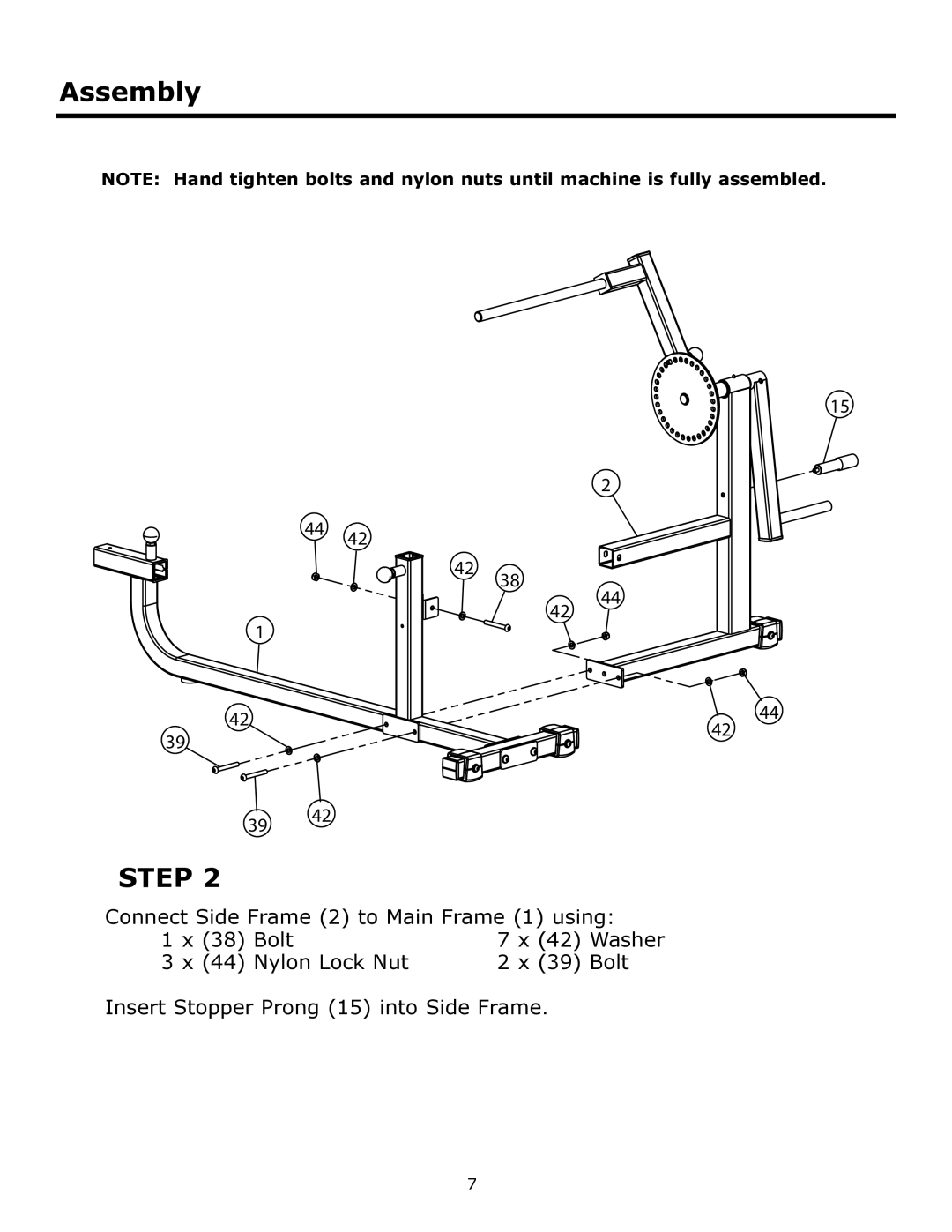 Keys Fitness KF-ABM owner manual Step 