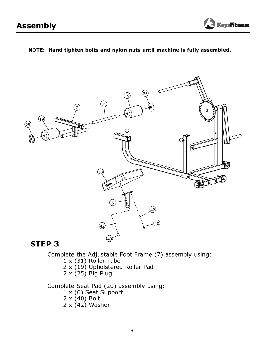 Keys Fitness KF-ABM owner manual 4240 