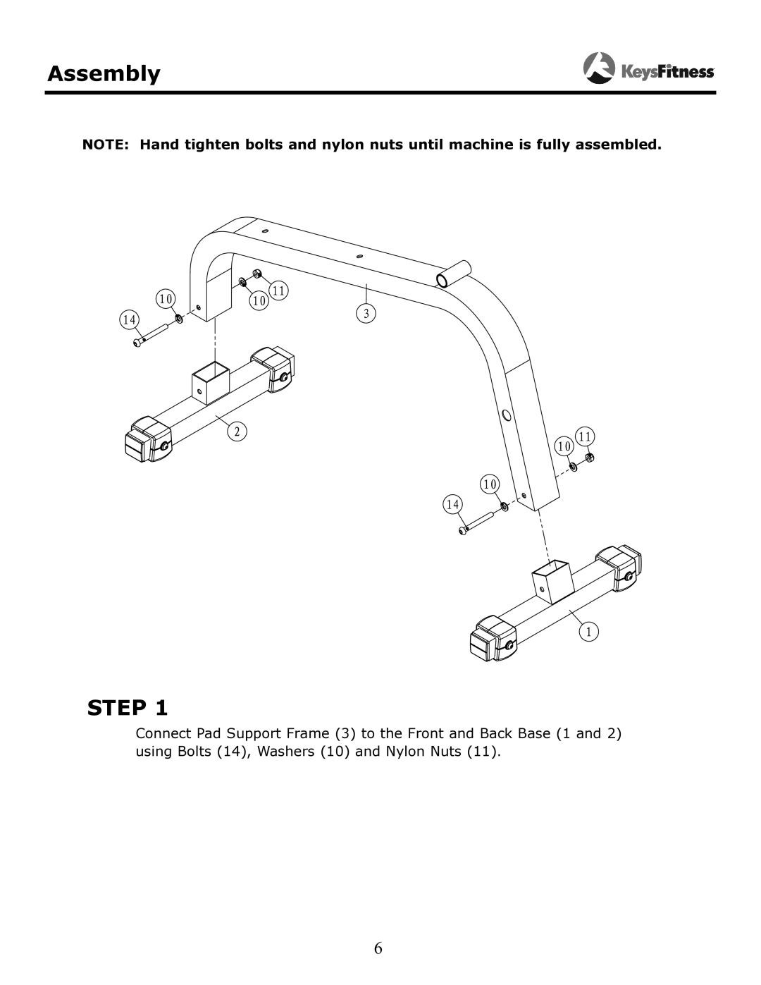 Keys Fitness KF-AC owner manual Step 