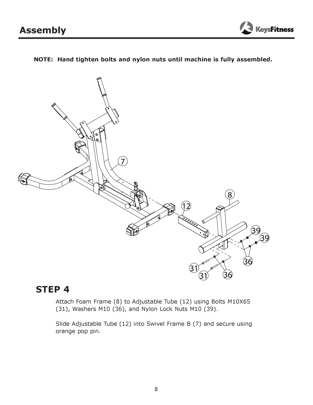 Keys Fitness KF-AH owner manual 31 31 