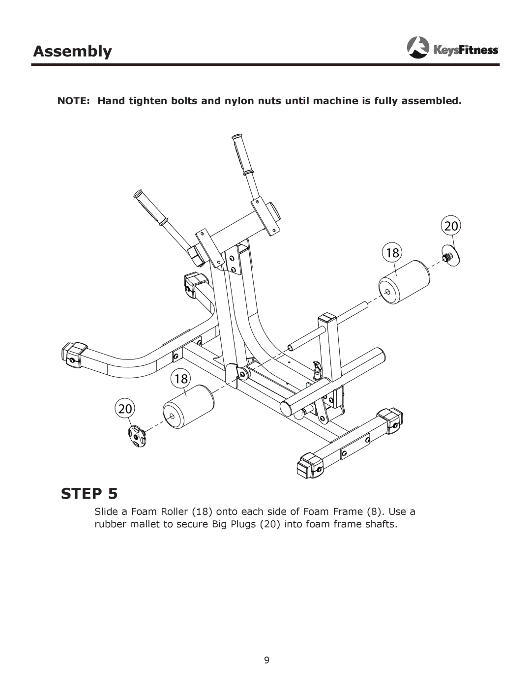 Keys Fitness KF-AH owner manual Step 