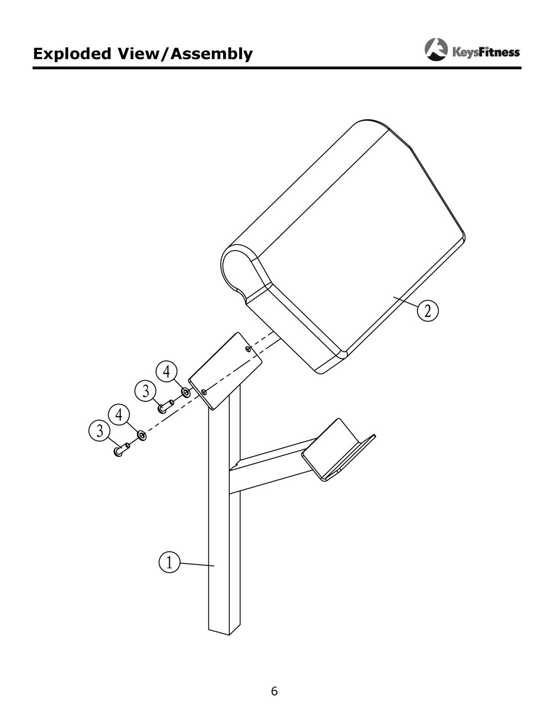 Keys Fitness KF-ARMA owner manual Exploded View/Assembly 