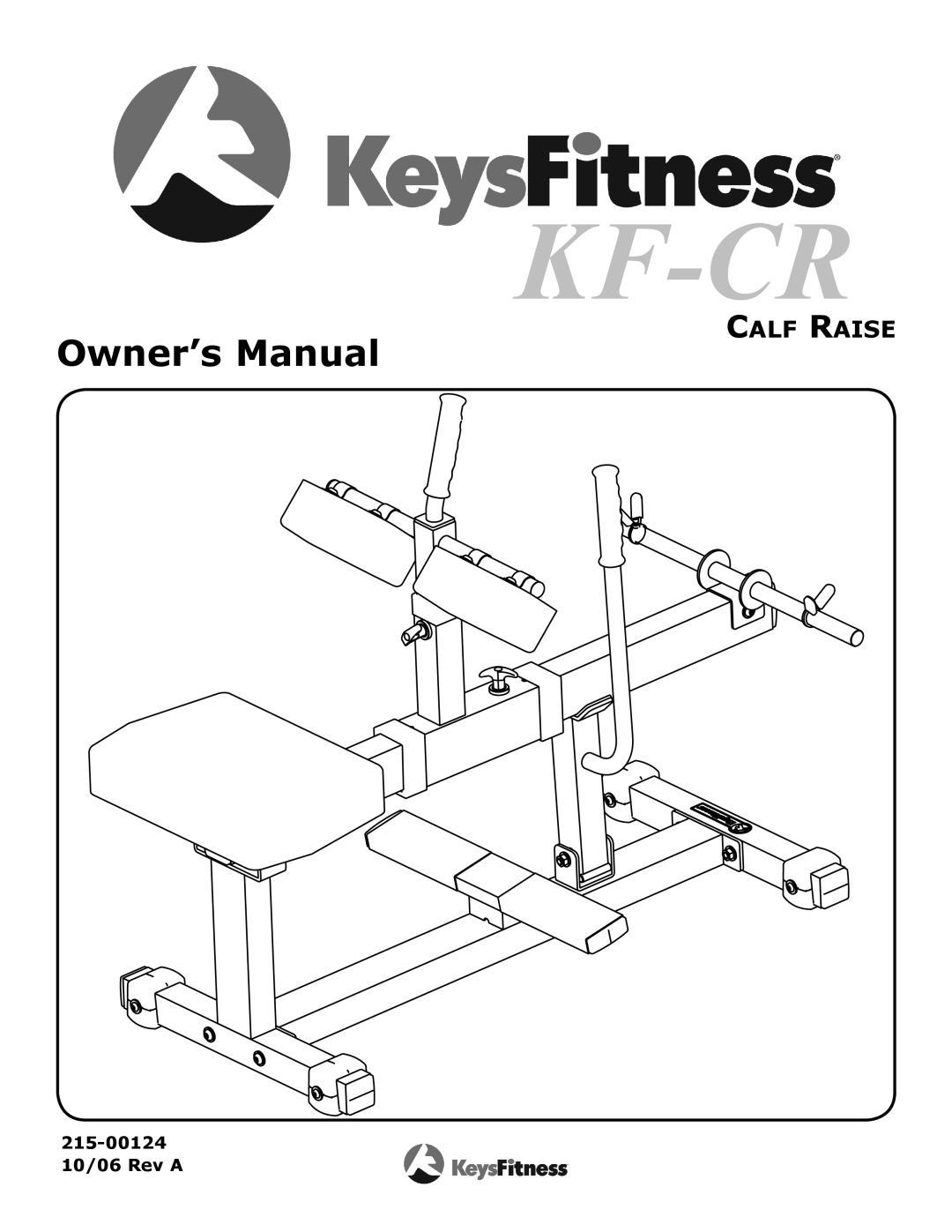 Keys Fitness KF-CR owner manual Kf-Cr 