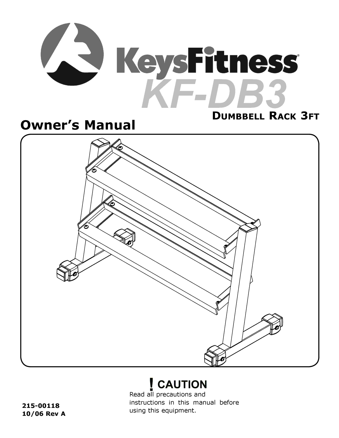 Keys Fitness KF-DB3 owner manual 