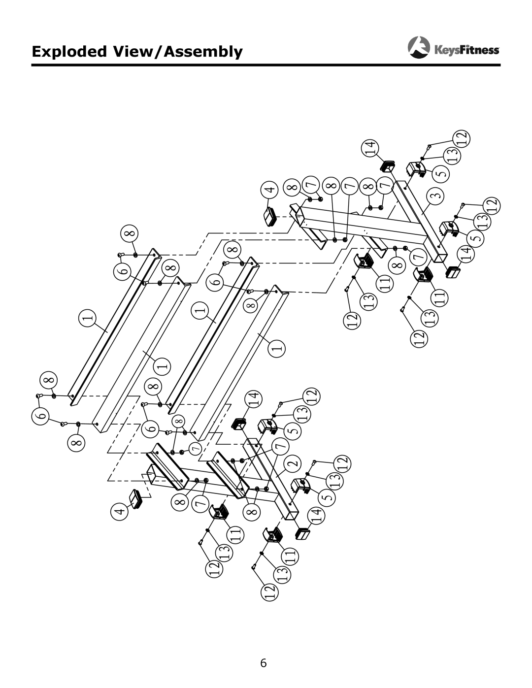 Keys Fitness KF-DB3 owner manual Exploded View/Assembly 