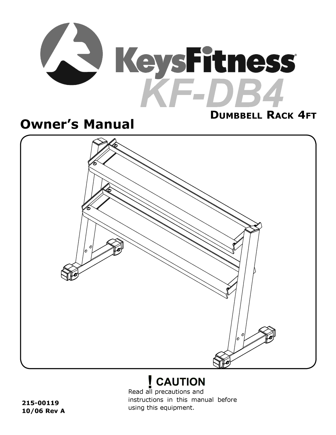 Keys Fitness KF-DB4 owner manual 