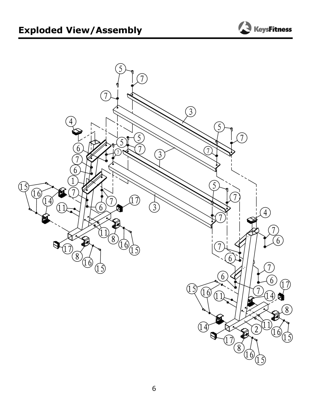 Keys Fitness KF-DB4 owner manual Exploded View/Assembly 