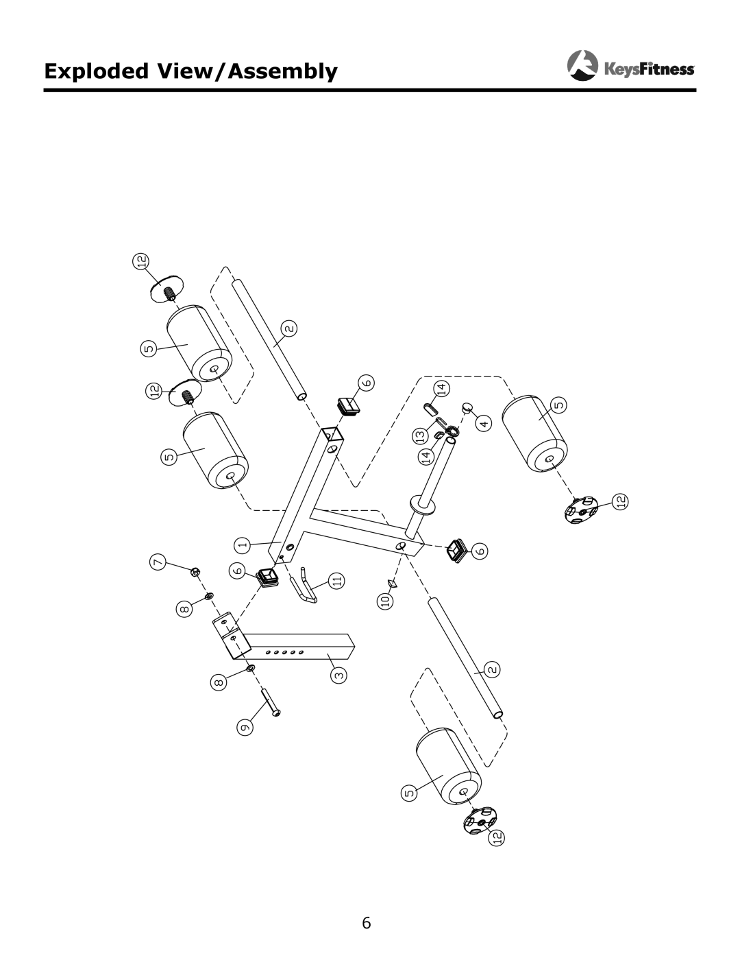 Keys Fitness KF-LEGA owner manual Exploded View/Assembly 