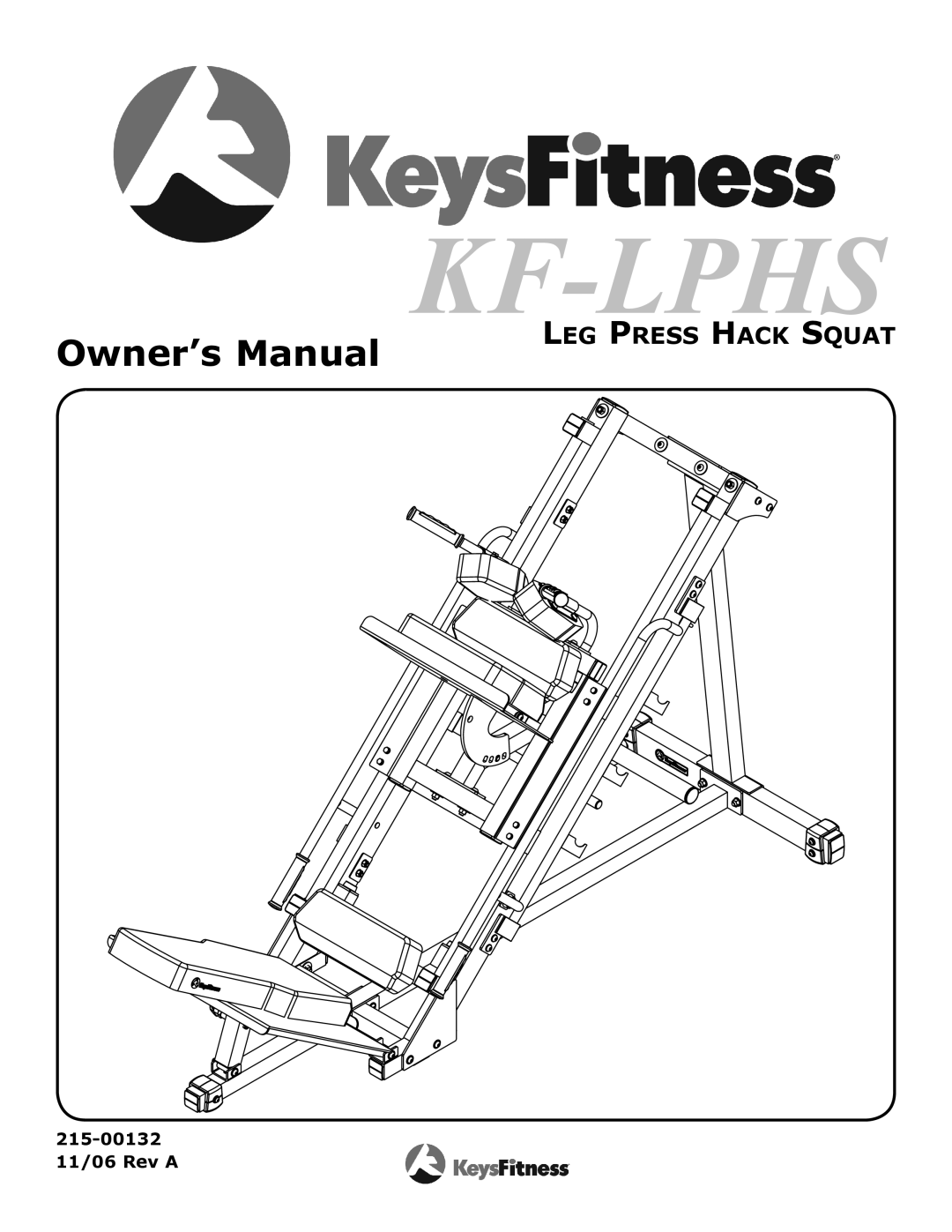 Keys Fitness KF-LPHS owner manual Kf-Lphs 