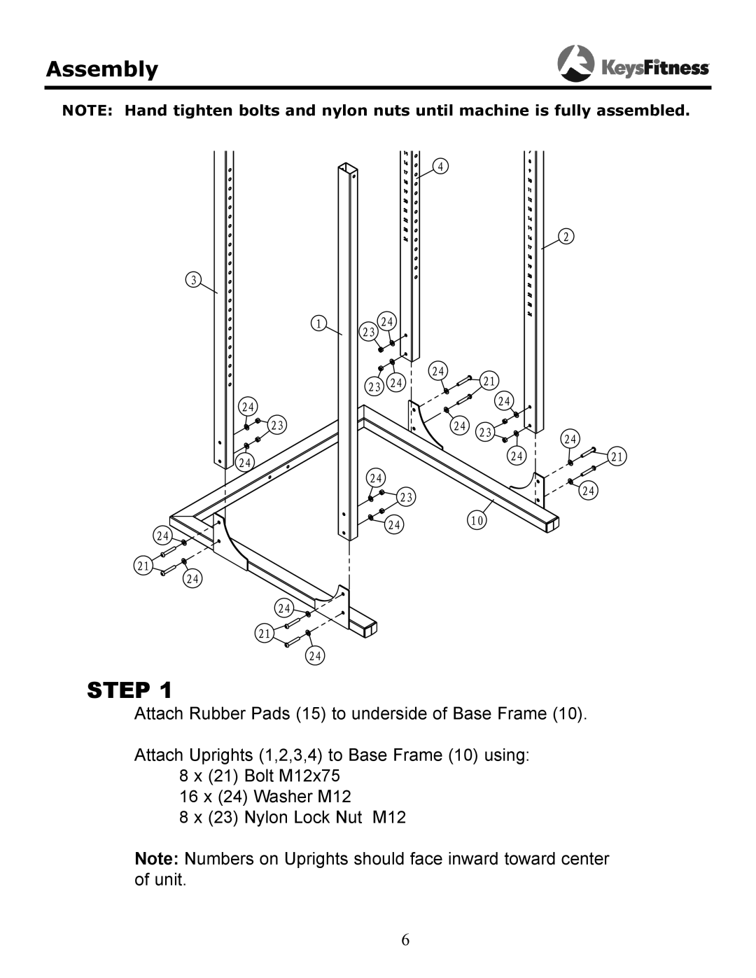 Keys Fitness KF-PC owner manual Step 