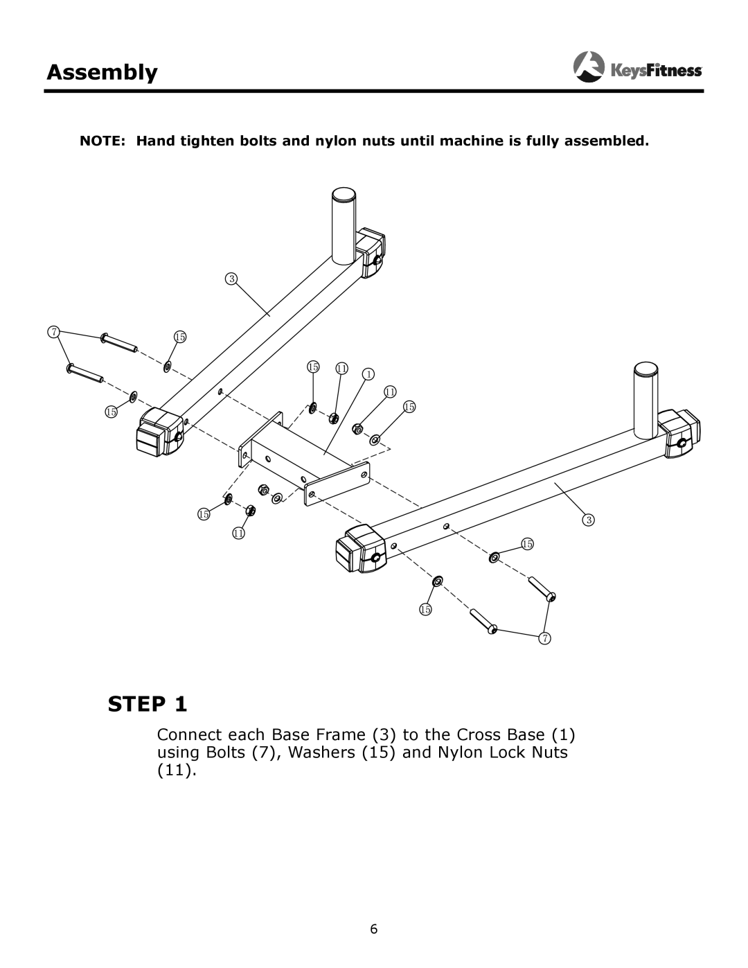 Keys Fitness KF-PTO owner manual Step 