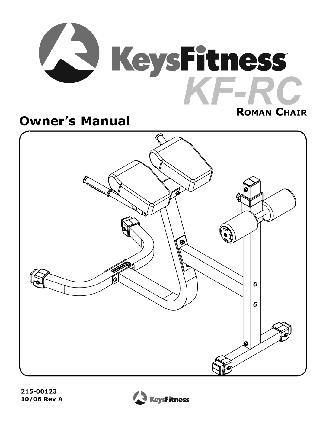 Keys Fitness KF-RC owner manual Kf-Rc 