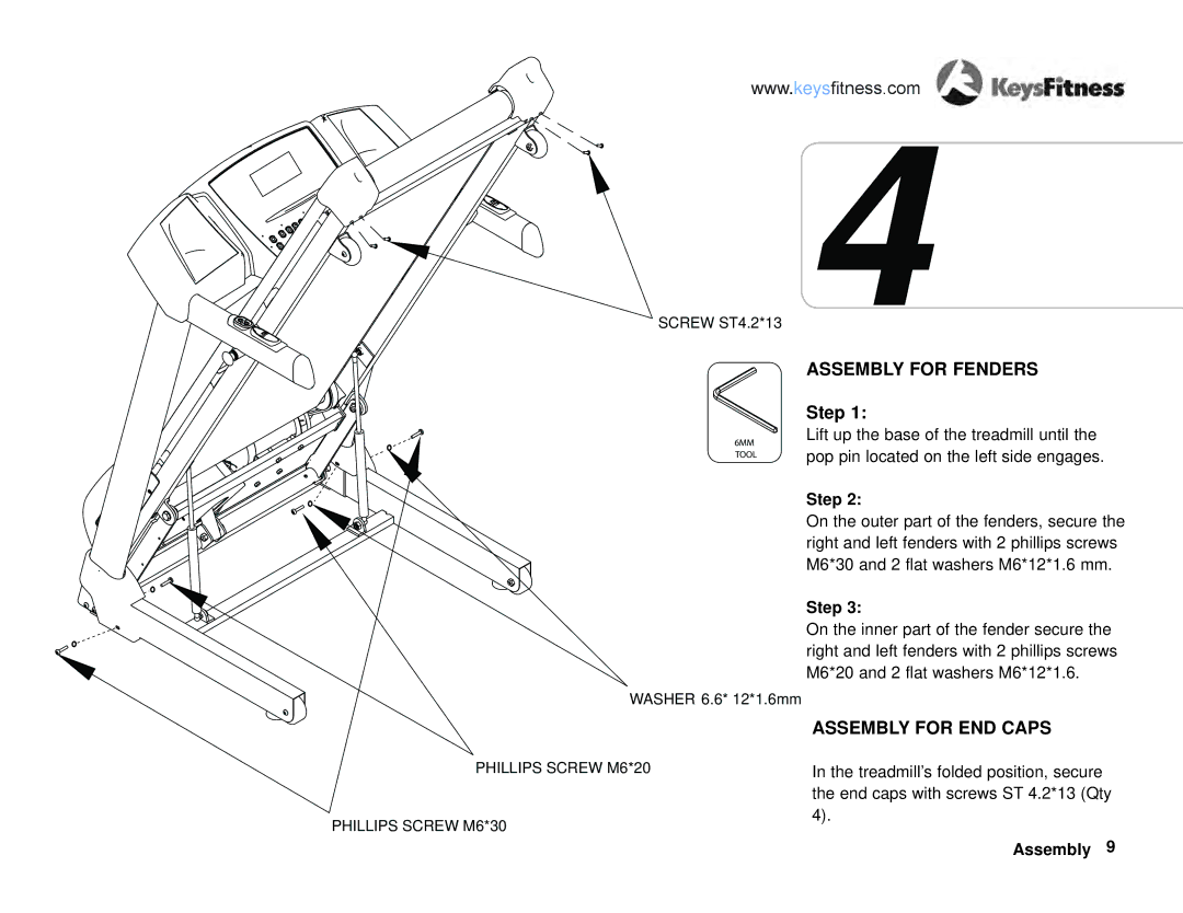 Keys Fitness KF-T4-0 owner manual Step 