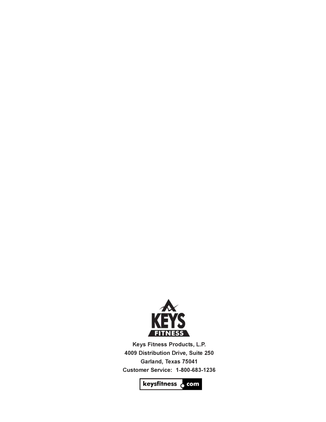 Keys Fitness KPS-CC owner manual 