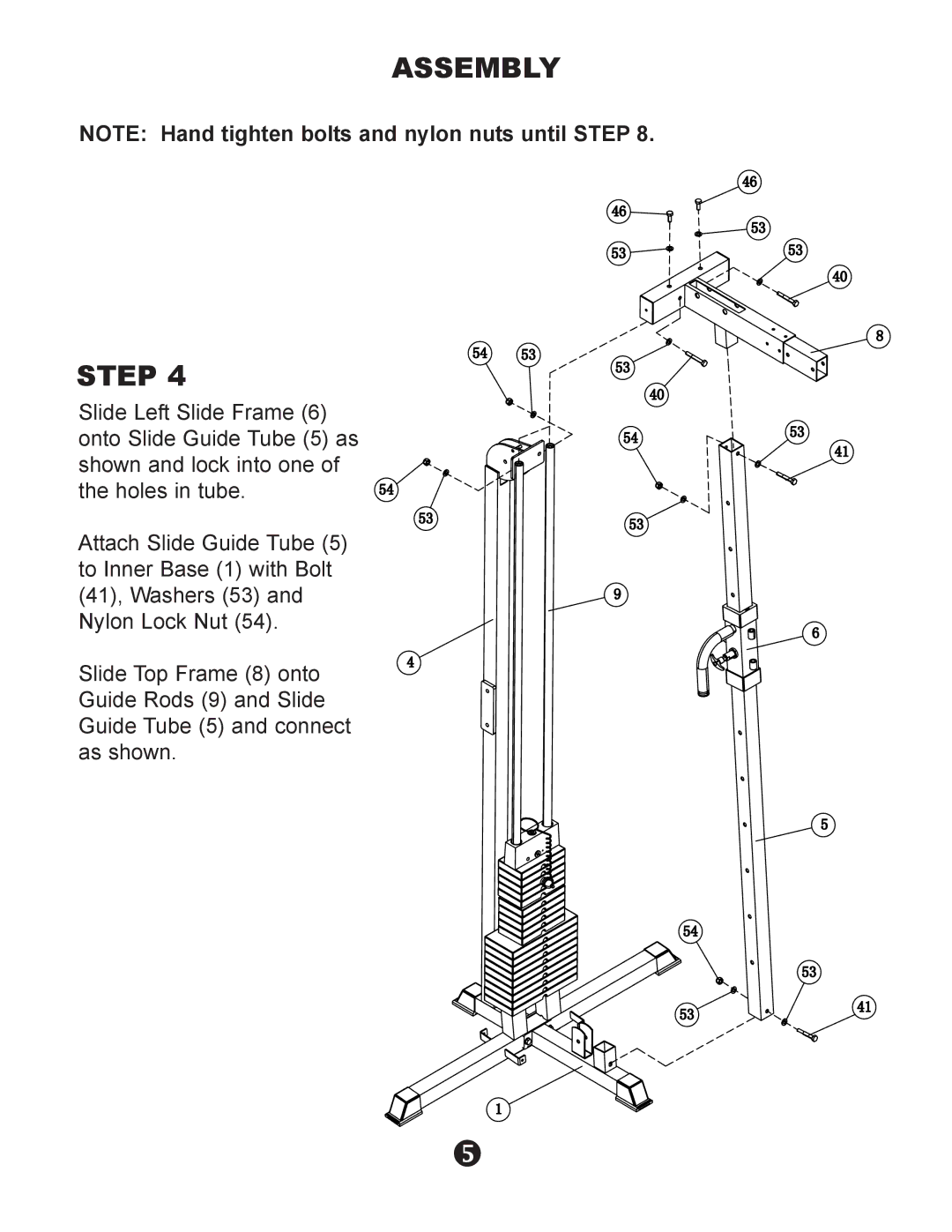 Keys Fitness KPS-CC owner manual Assembly Step 