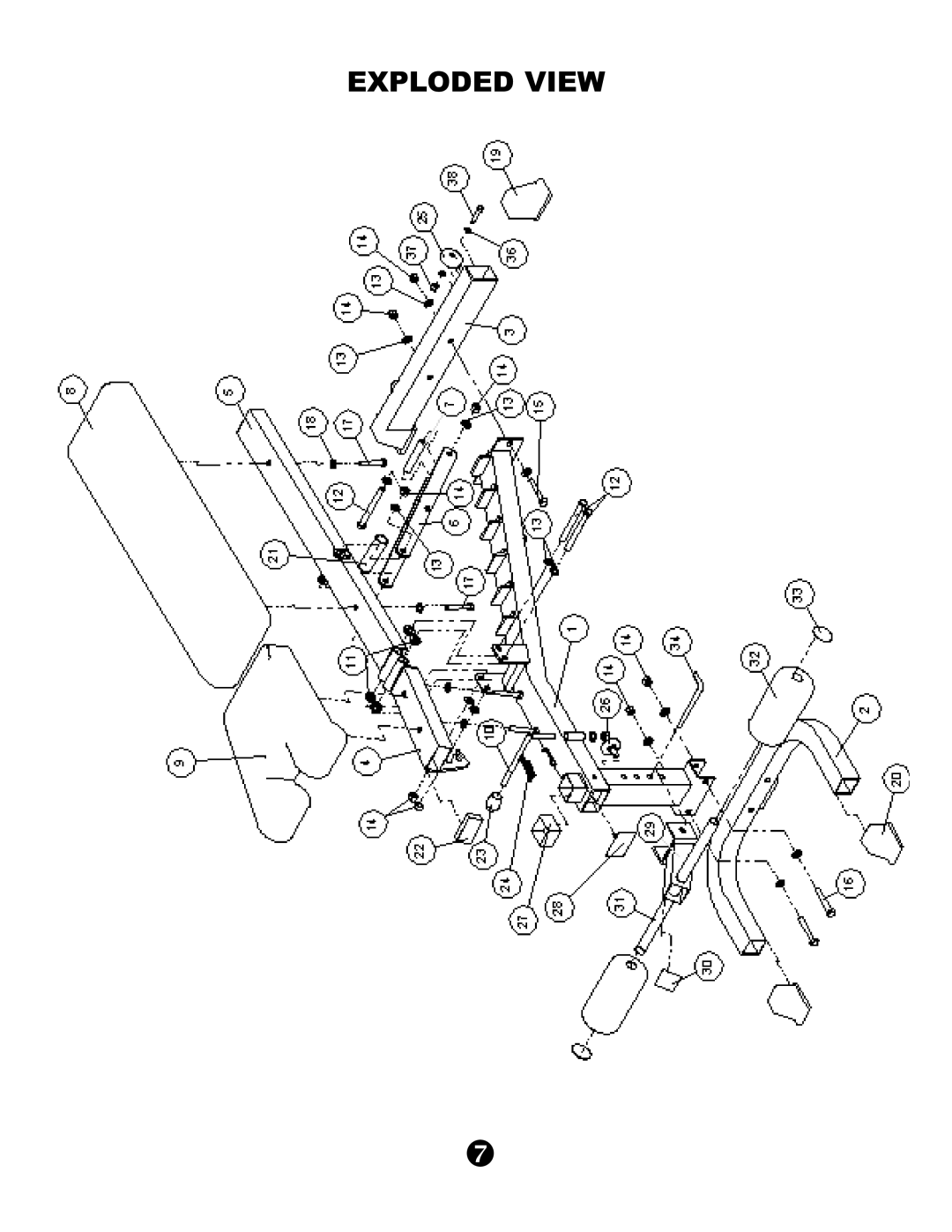 Keys Fitness KPS-FID manual Exploded View 