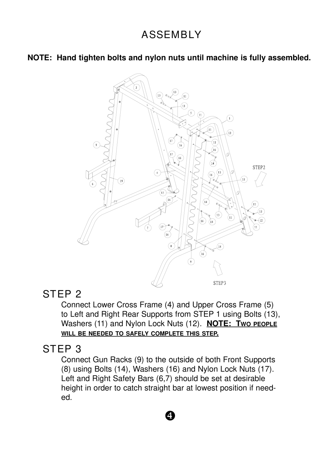 Keys Fitness KPS-HC manual Will be Needed to Safely Complete this Step 