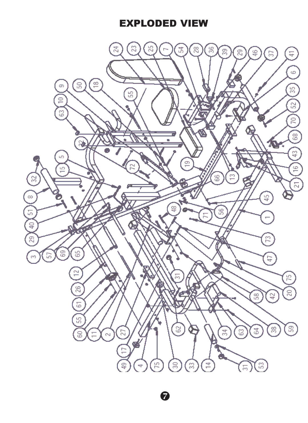 Keys Fitness KPS-LCS owner manual Exploded View 