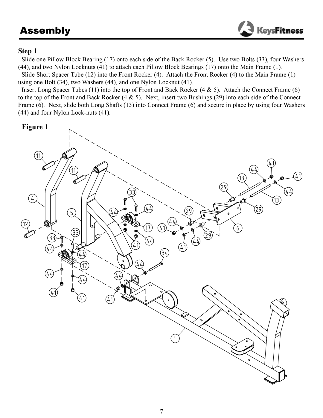 Keys Fitness KPS-LP2 owner manual Step 