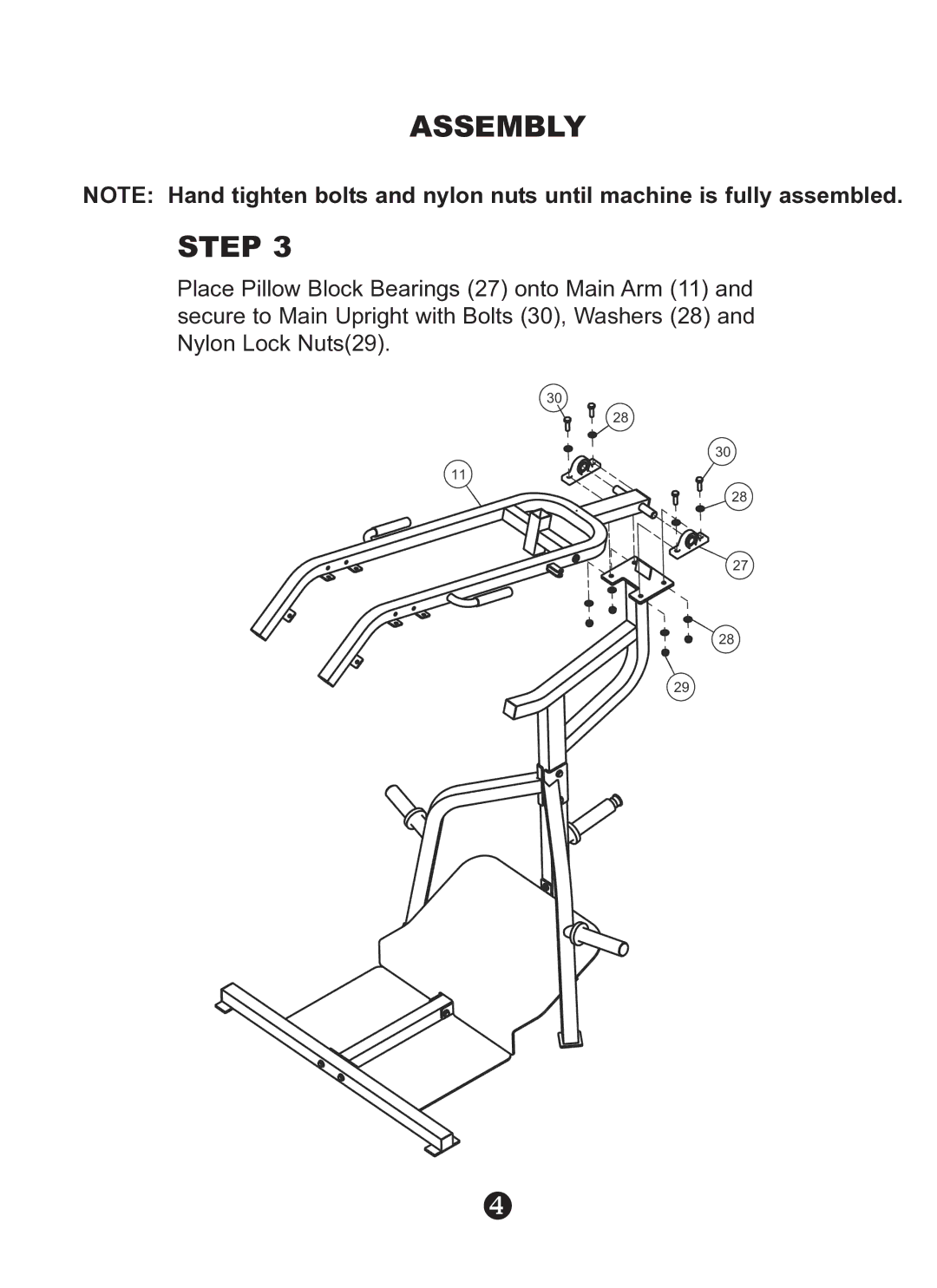 Keys Fitness KPS-LS owner manual Assembly Step 