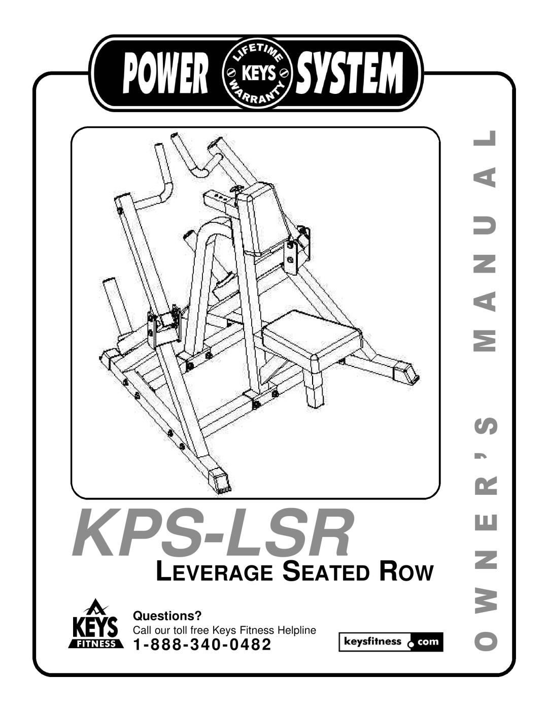 Keys Fitness KPS-LSR owner manual Kps-Lsr 