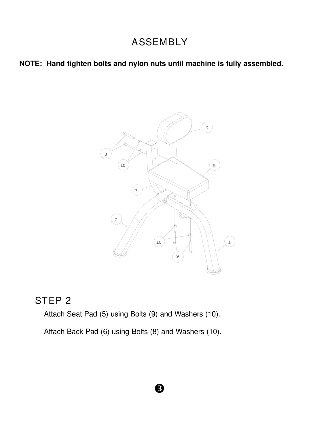 Keys Fitness KPS-US manual Assembly Step 