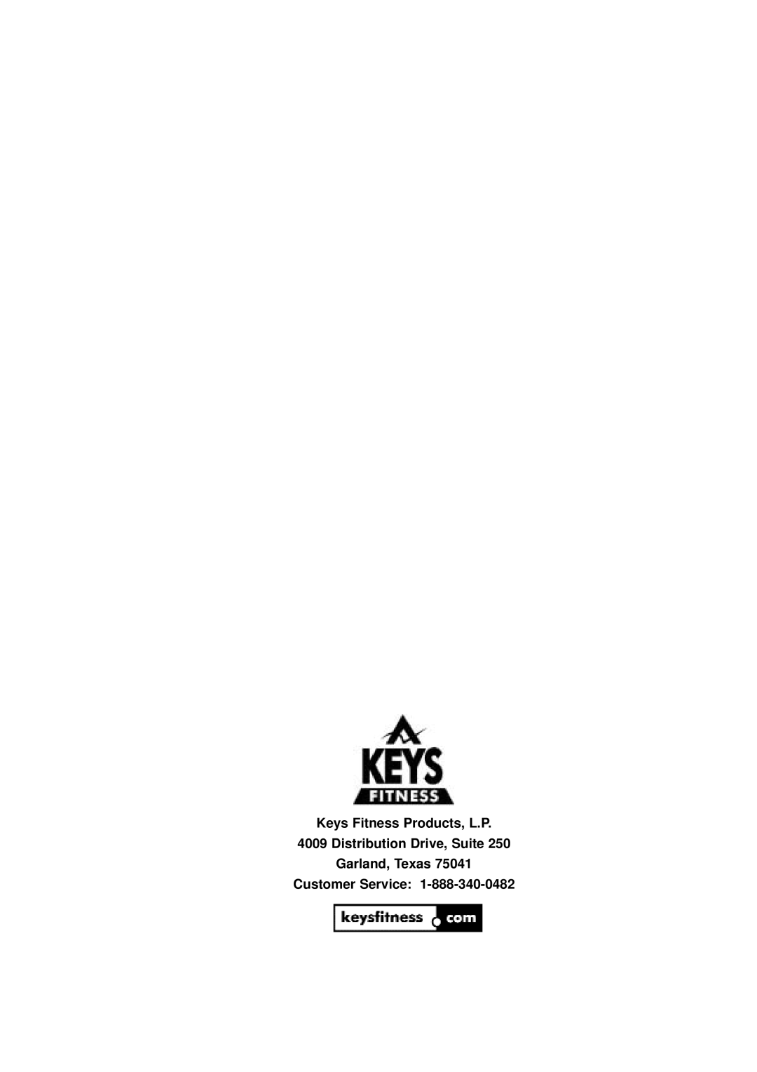 Keys Fitness KPS-US manual 