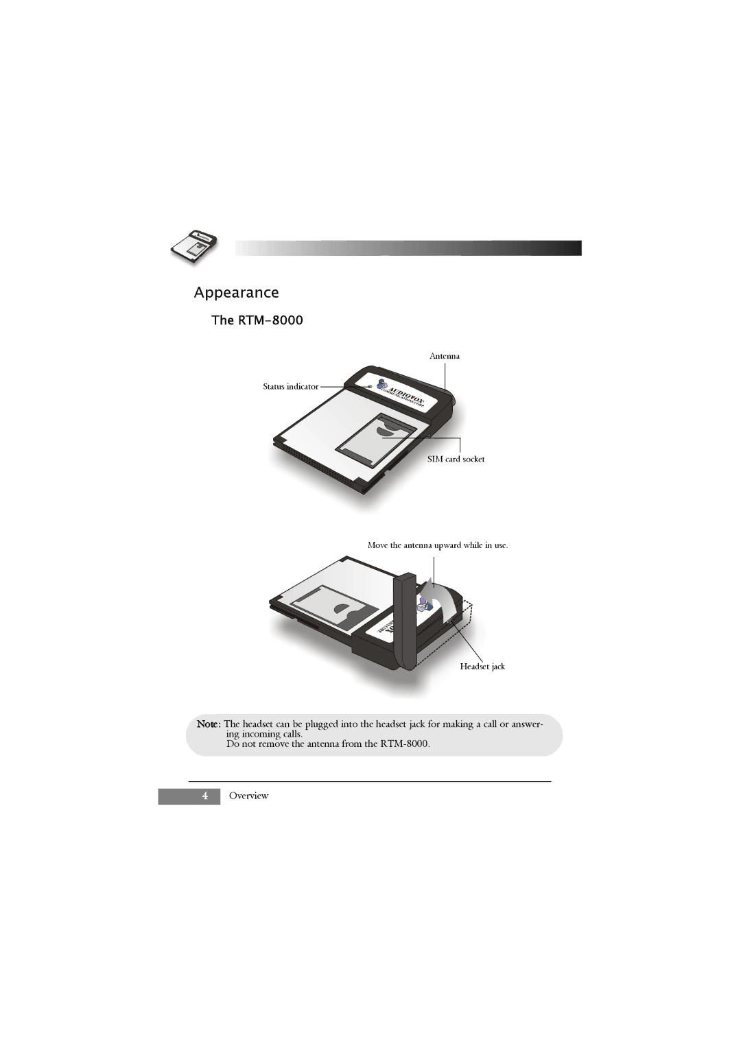 Keys Fitness RTM-8000 owner manual Appearance 