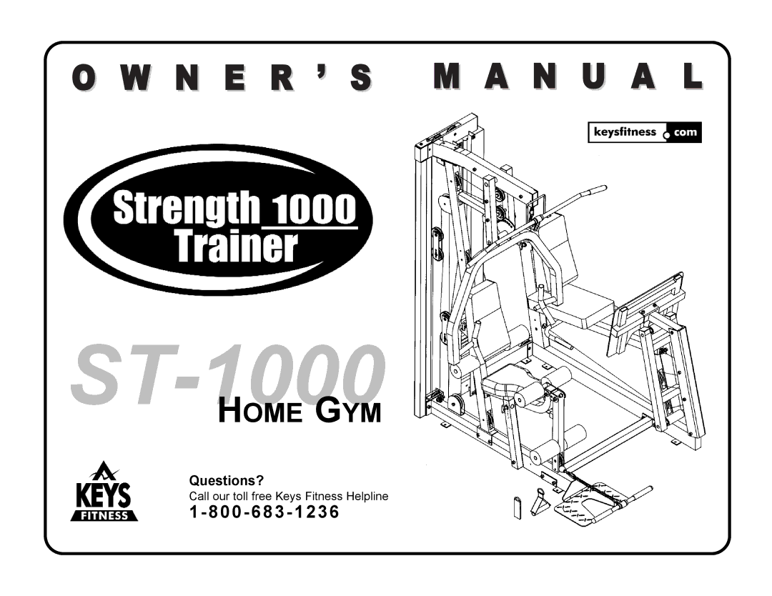 Keys Fitness ST-1000 manual 