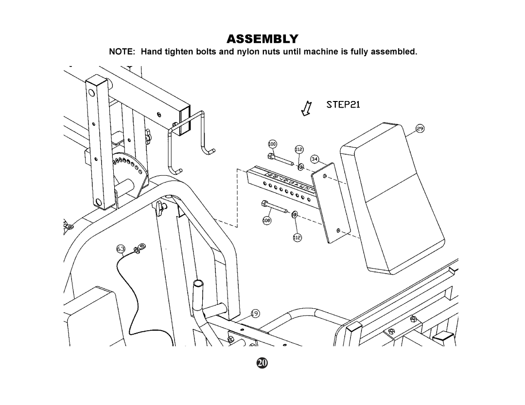 Keys Fitness ST-1000 manual Assembly 