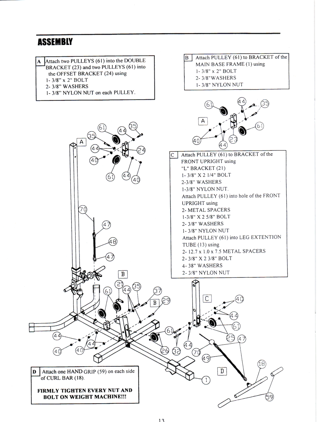 Keys Fitness ST-150 manual 