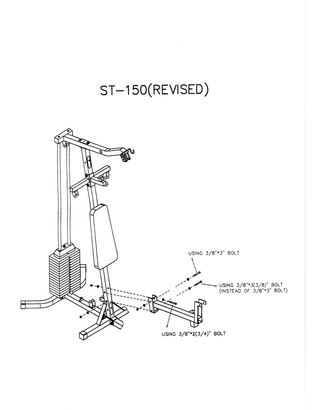 Keys Fitness ST-150 manual 