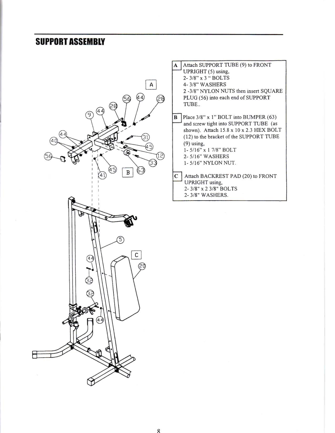 Keys Fitness ST-150 manual 