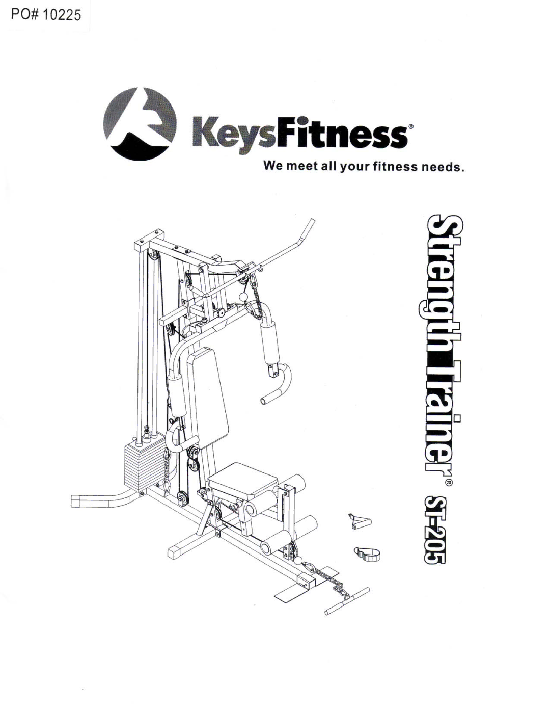 Keys Fitness ST-205 manual 