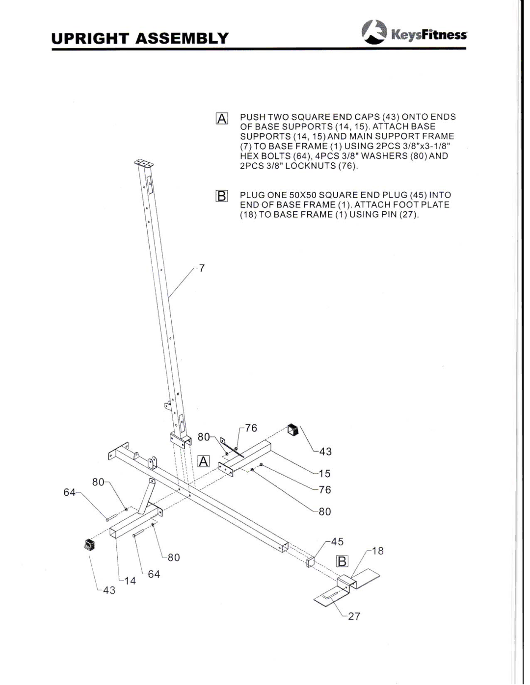 Keys Fitness ST-205 manual 