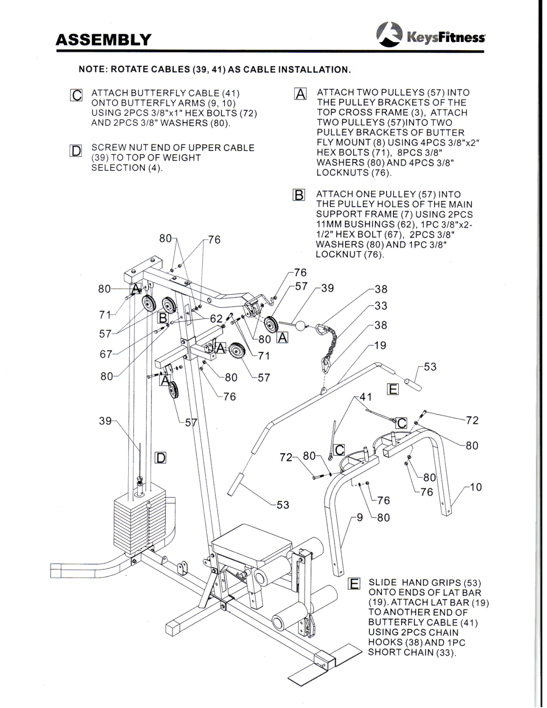 Keys Fitness ST-205 manual 