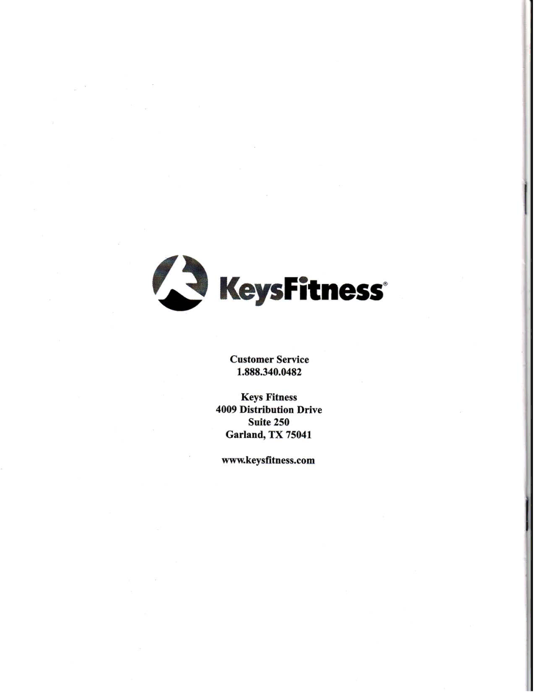 Keys Fitness ST-205 manual 