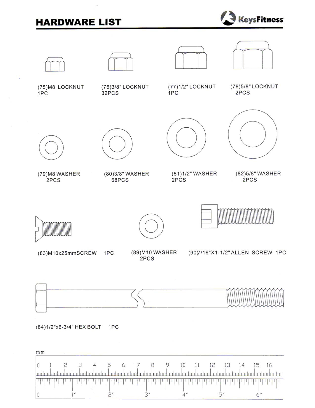 Keys Fitness ST-205 manual 