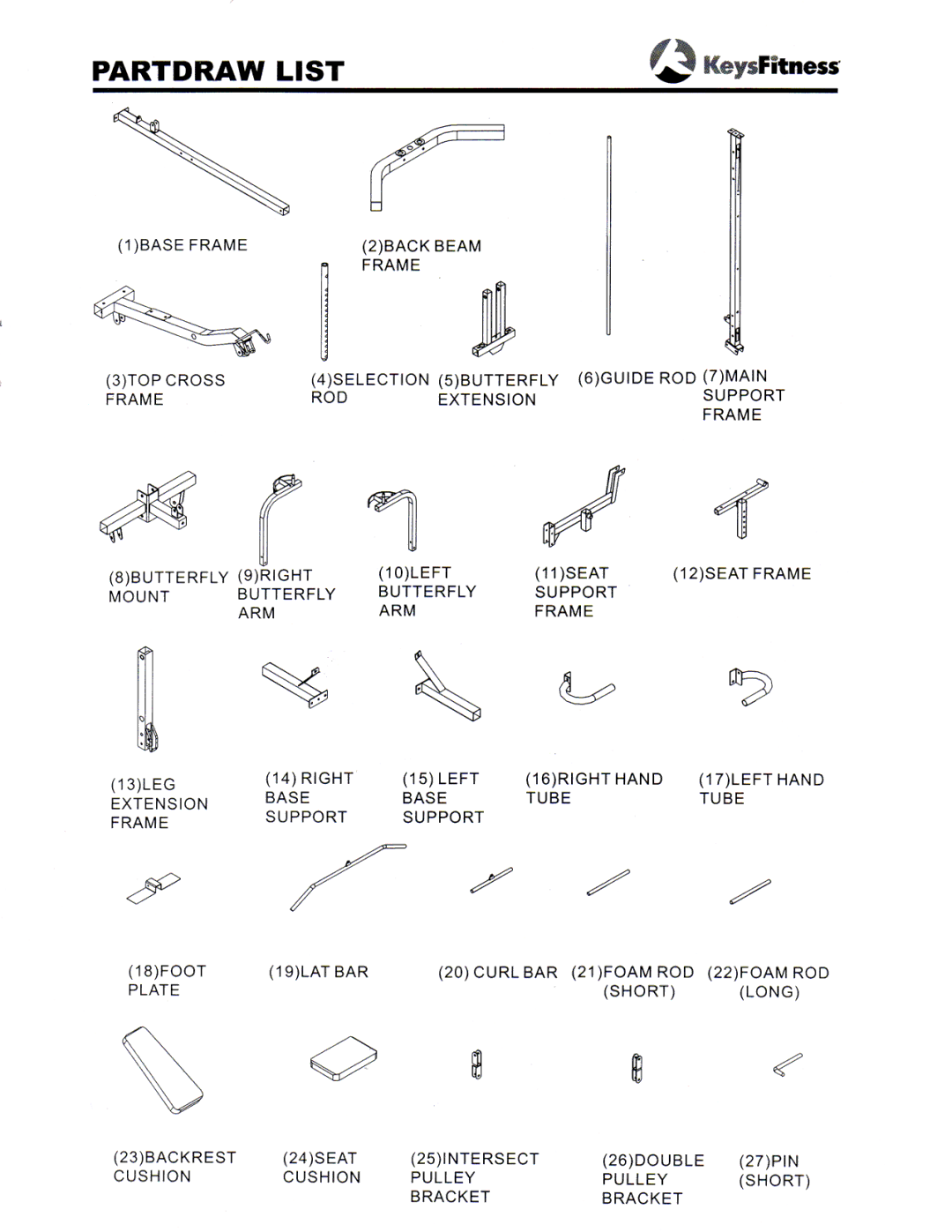 Keys Fitness ST-205 manual 